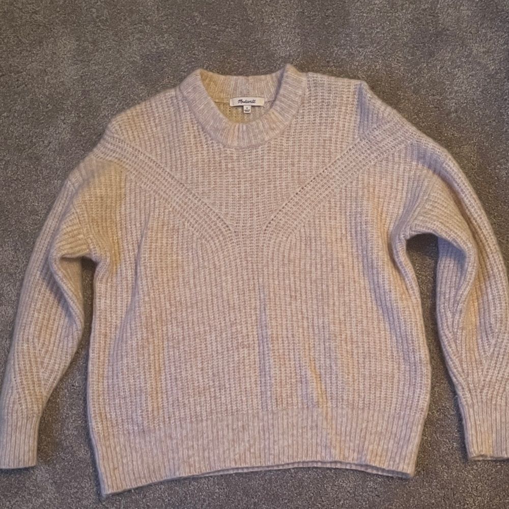 Madewell Cream Knit Sweater